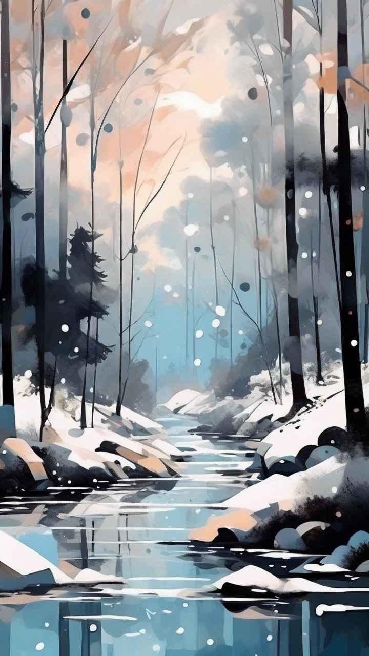 印象派抽象插画 52