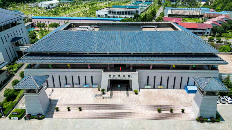 湖北鄂州城市风光航拍摄影图