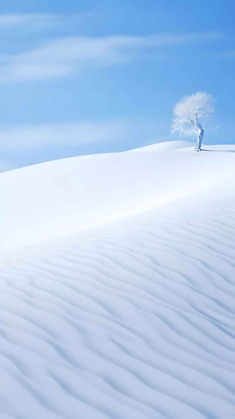 冬季冬天雪景唯美背景 21