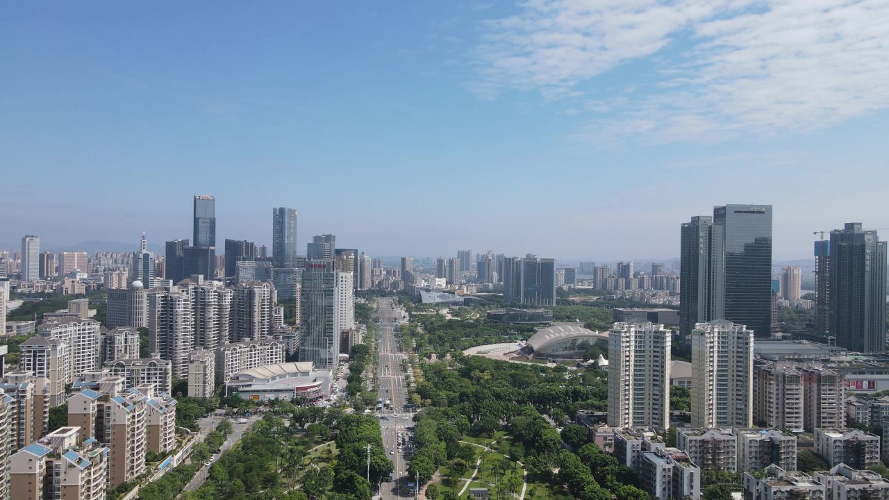 惠州市区航拍