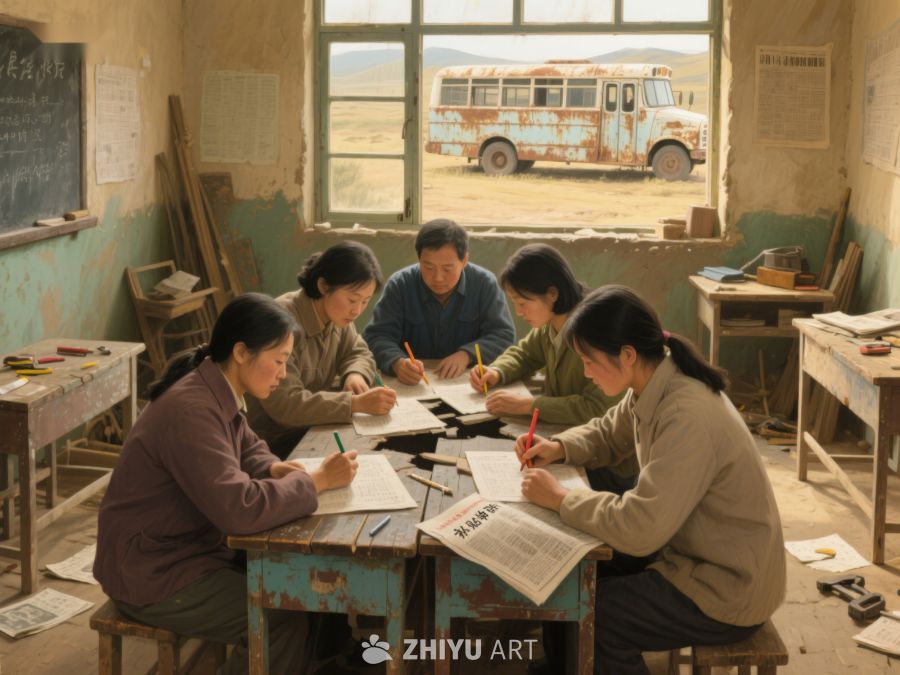 教室中的人们专心学习 181