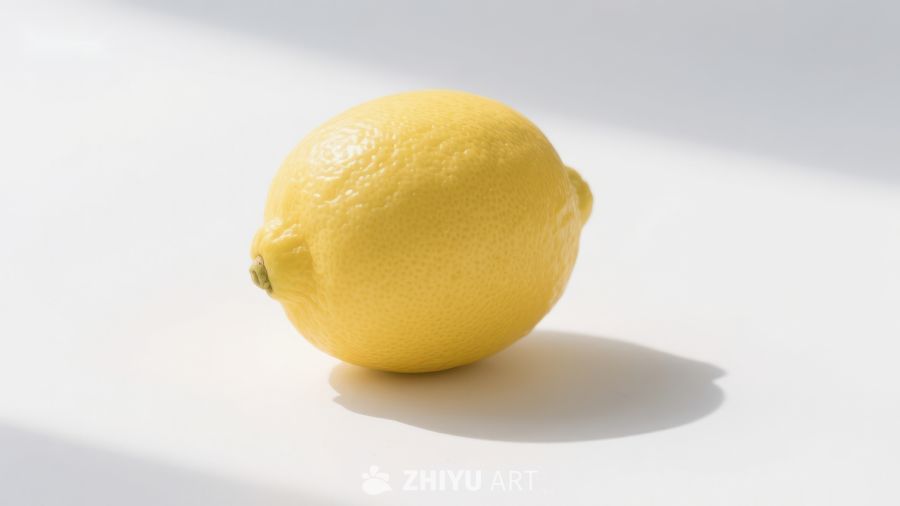 阳光下的新鲜柠檬
