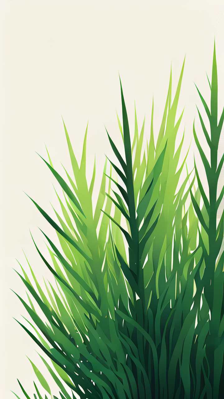 绿色小草清新