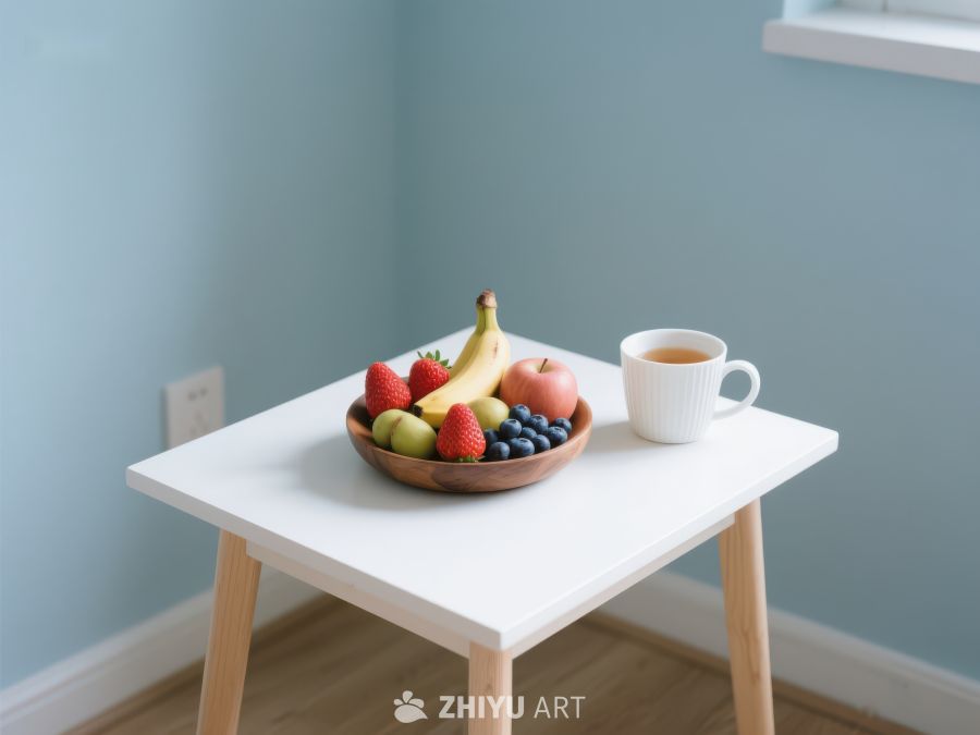 简约桌上水果与咖啡 319