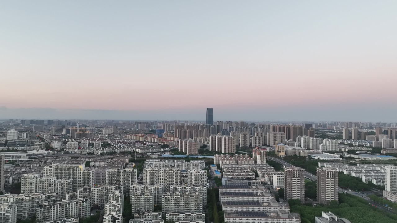 4K航拍昆山城市风光建筑 12