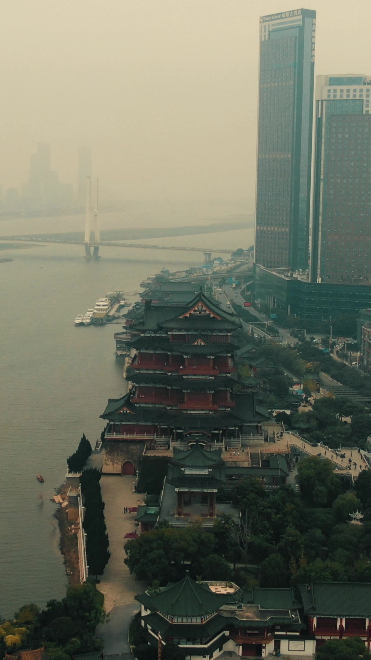 江西南昌滕王阁5A景区竖屏航拍