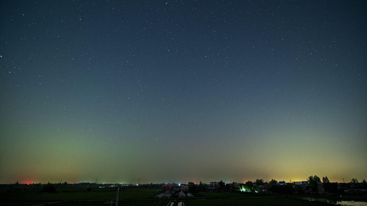 星星月亮夜晚天空银河浩瀚宇宙