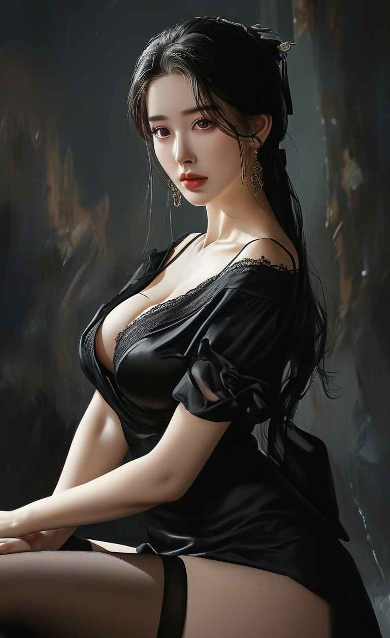 美女黑色系列好看高清 14
