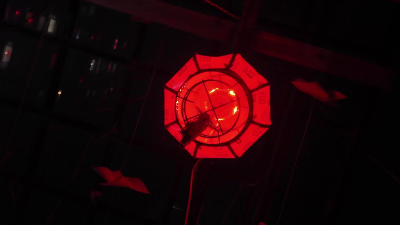 夜色中的红灯笼