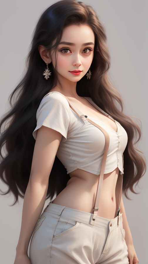 吊带高级美女