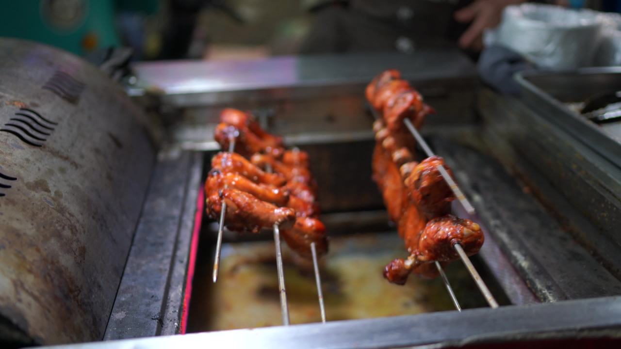 夜市烤鸡翅