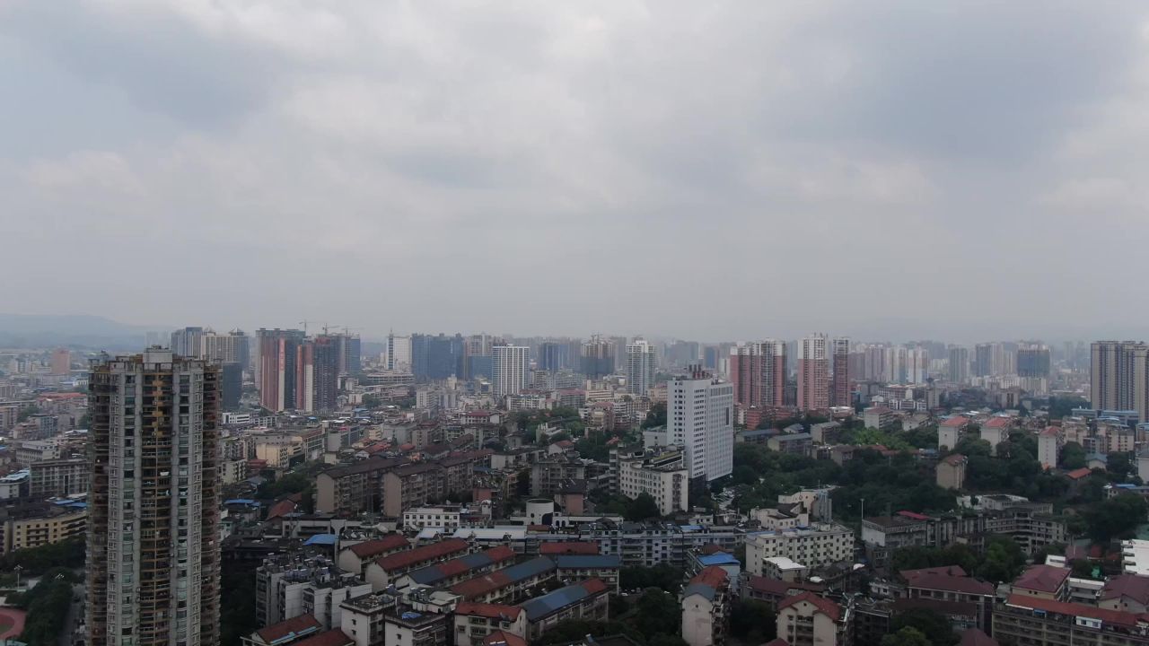  湘西城市建设航拍湖南怀化