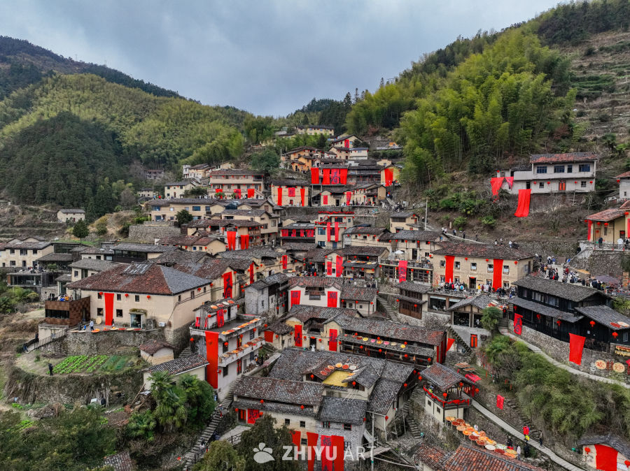 航拍浙江丽水松阳陈家铺村 8