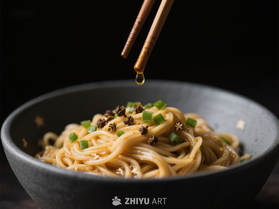 筷子滴油，热腾腾的面条美食 655