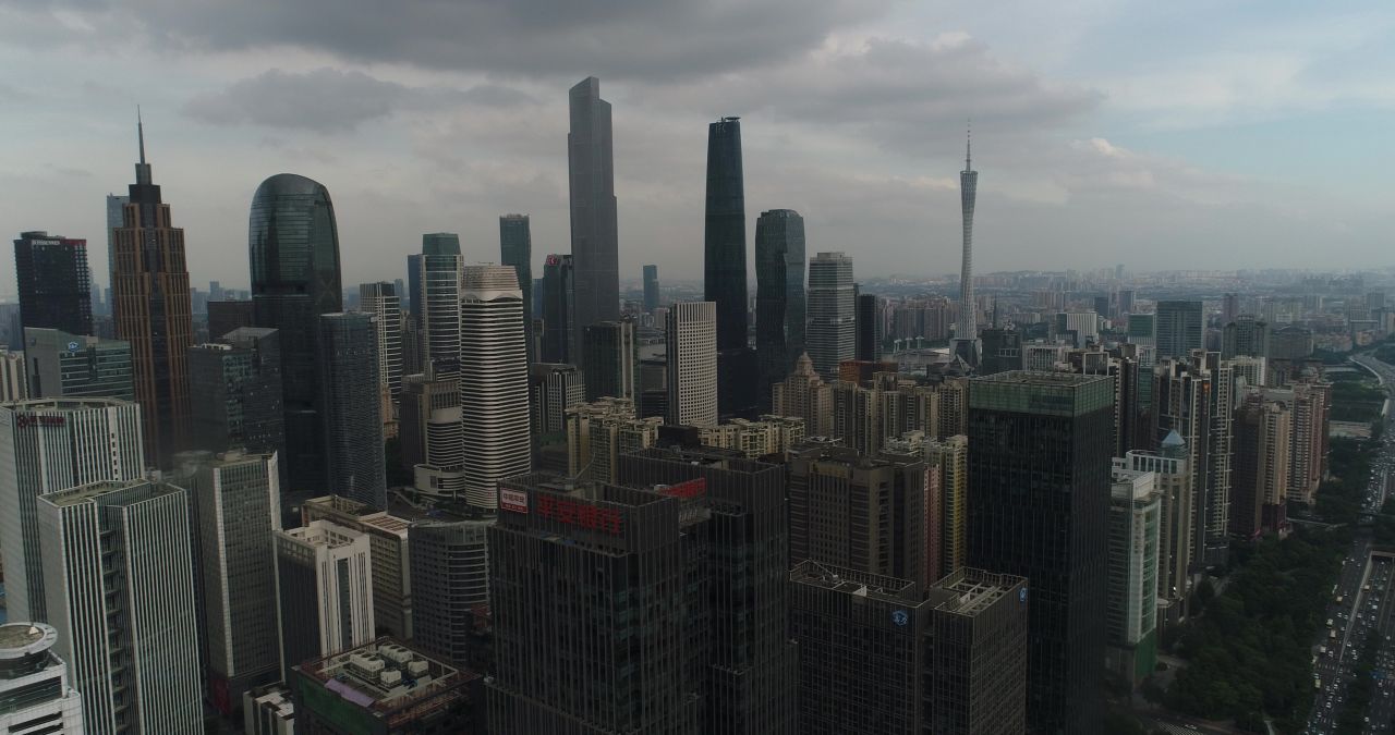 广州大景航拍（富丽新天地）
