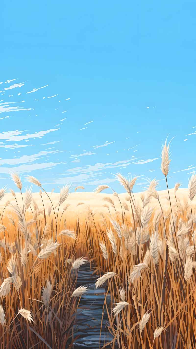 冬季唯美创意背景插画图 47