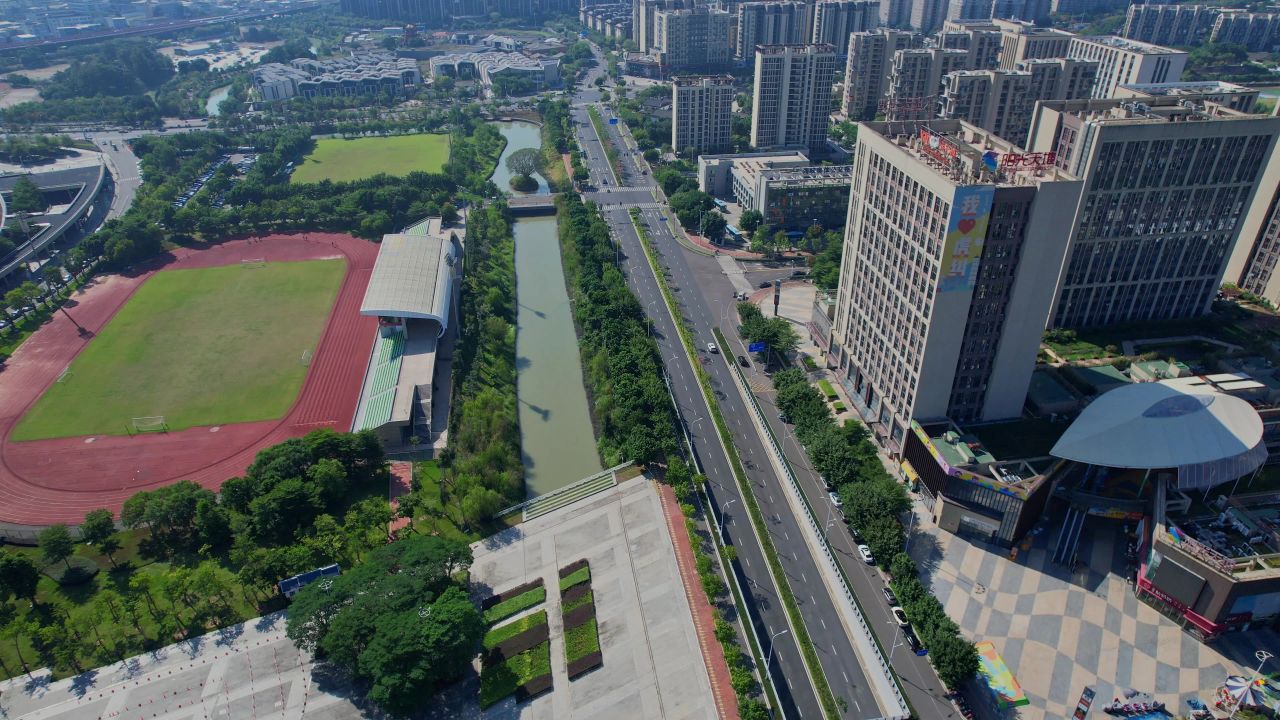 航拍福州奥体阳光天地