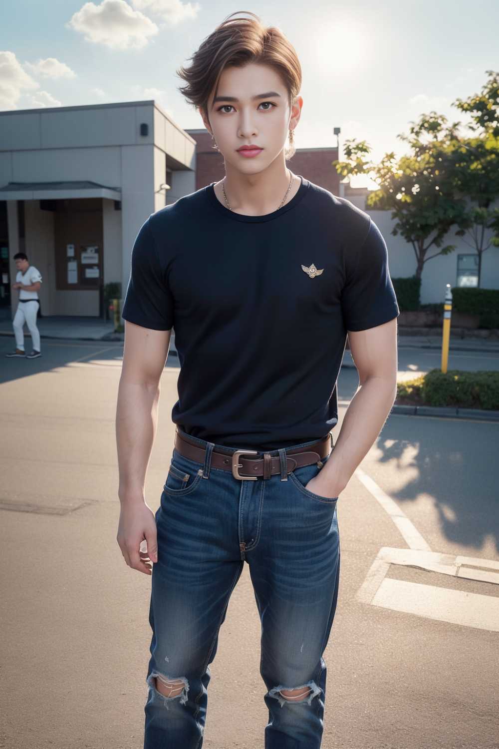 肌肉帅气男