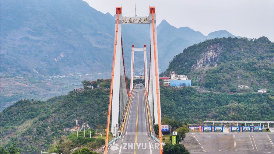 航拍贵州北盘江大桥 关兴公路上的大桥 16
