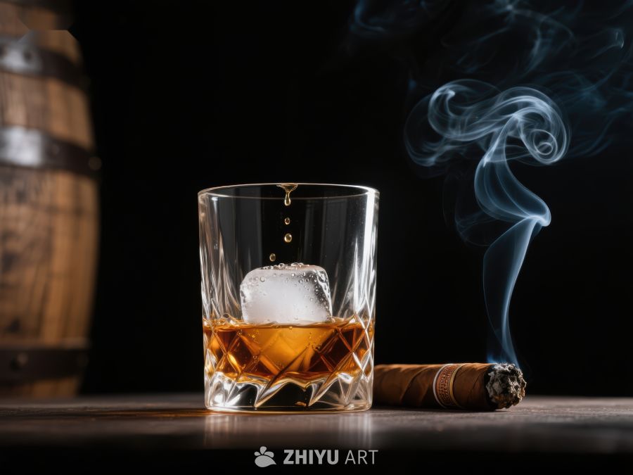 冰块落入威士忌，雪茄轻烟缭绕 21