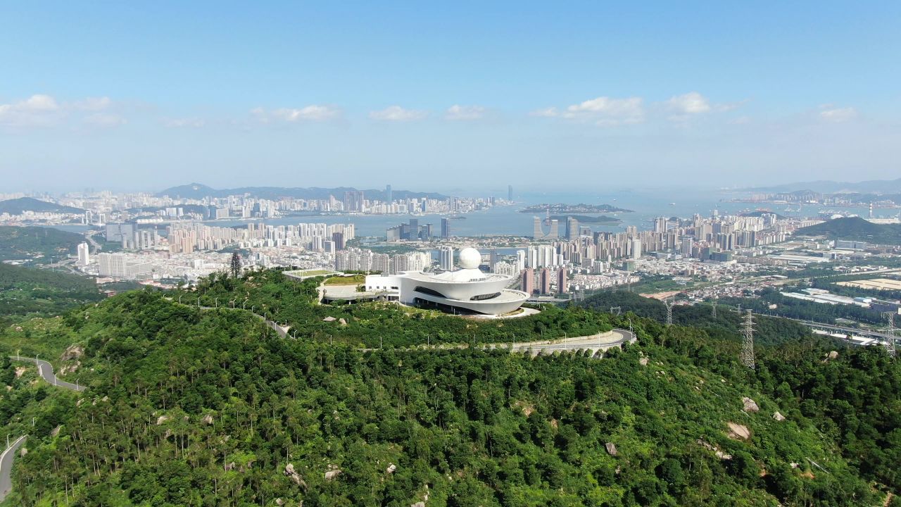 厦门海沧气象台全景航拍