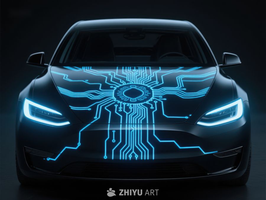 未来汽车电路设计展示 408