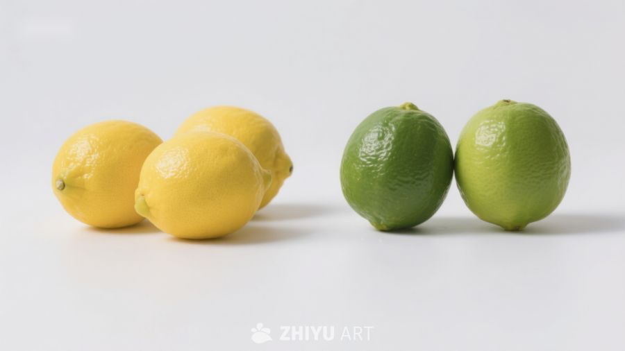 柠檬与青柠的对比