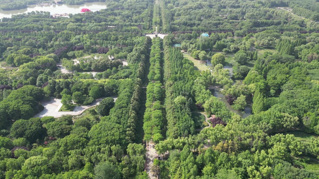 河南洛阳城市风光旅游景区航拍