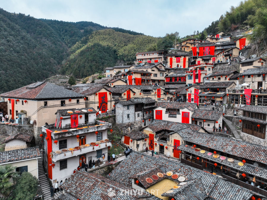 航拍浙江丽水松阳陈家铺村 38