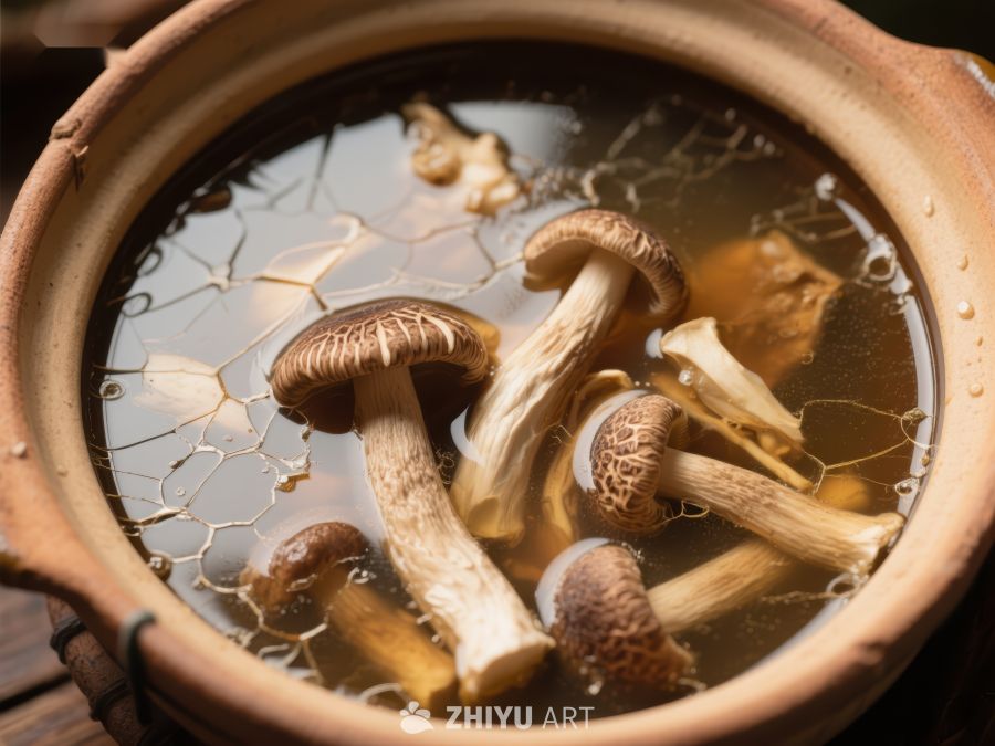 热气腾腾的蘑菇汤 488