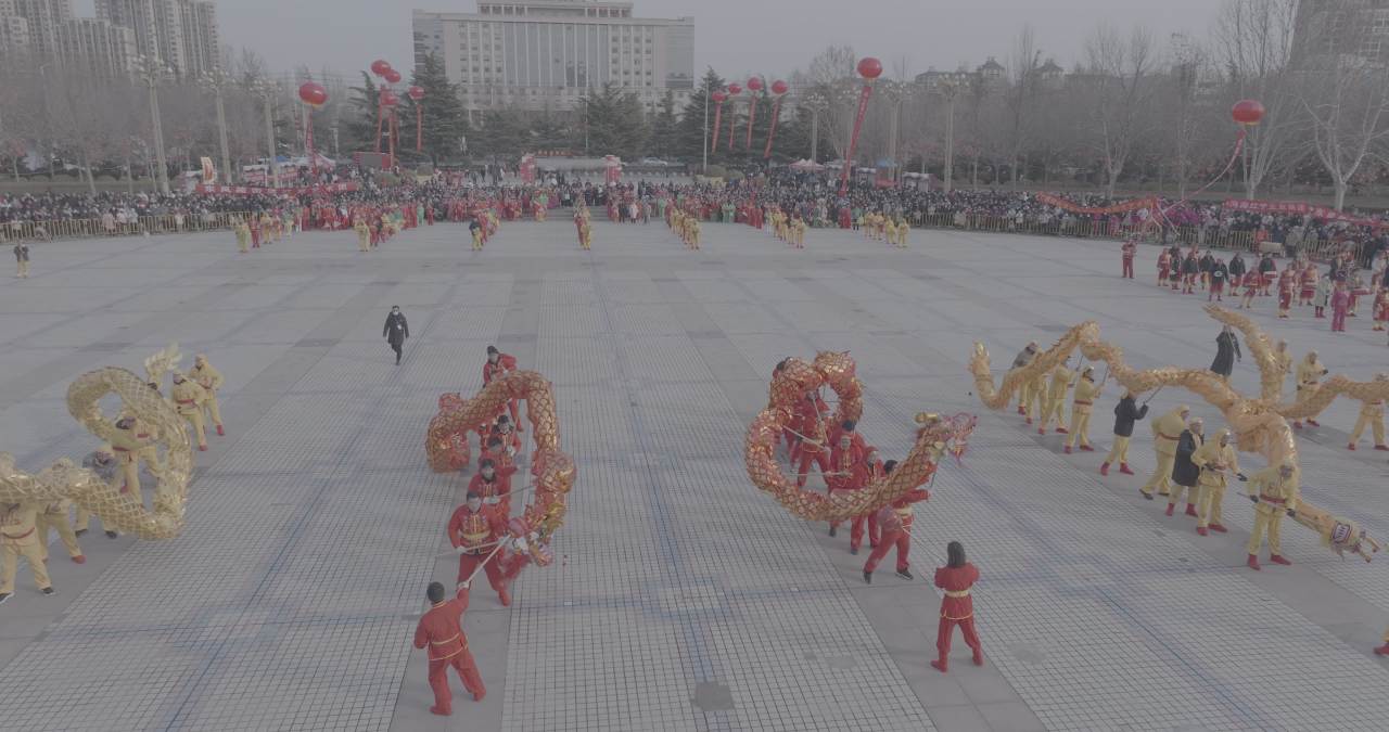 壮观的龙舞庆典