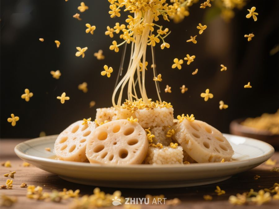 莲藕桂花糖水，甜蜜飘香 481