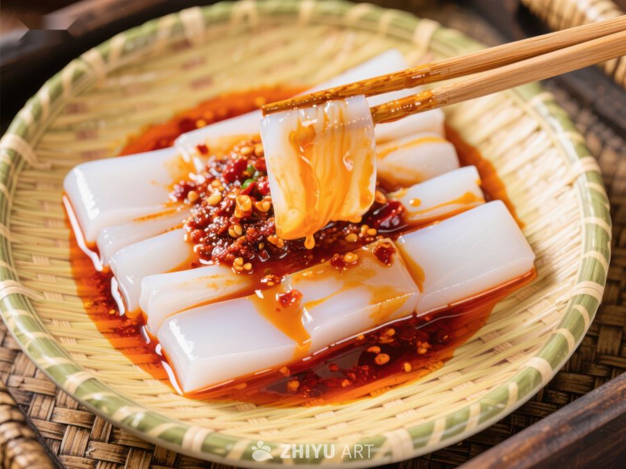 麻辣凉粉配红油辣椒 928