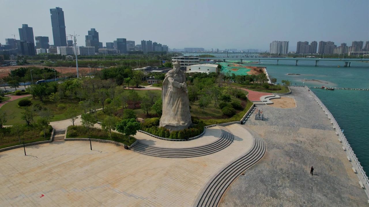 航拍厦门陈化成主题公园