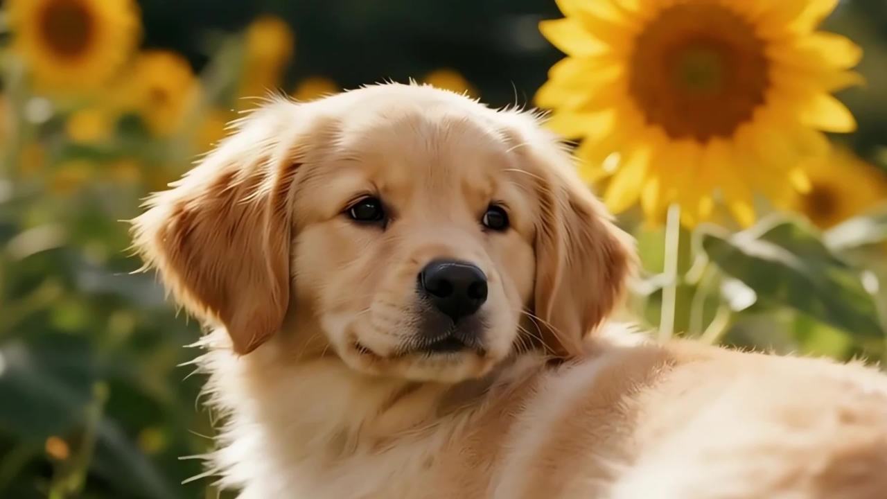 可爱小金犬