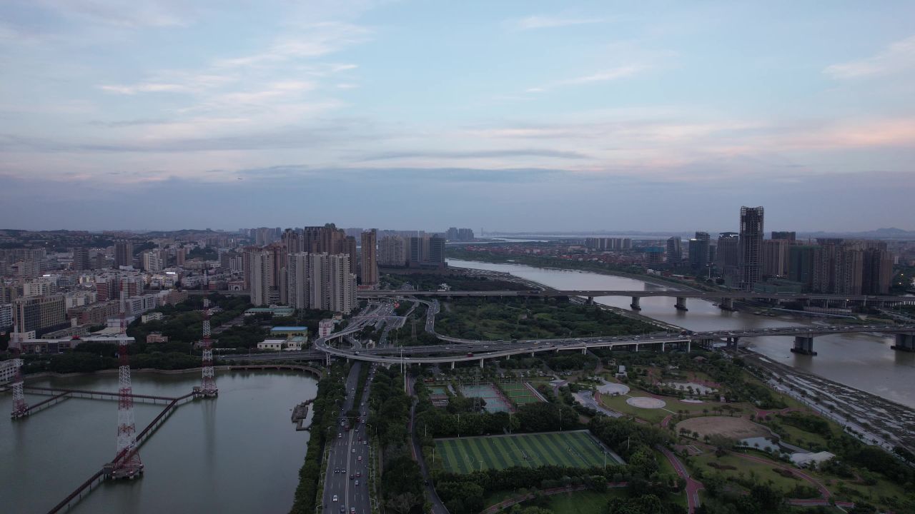福建泉州城市风光地标建筑航拍