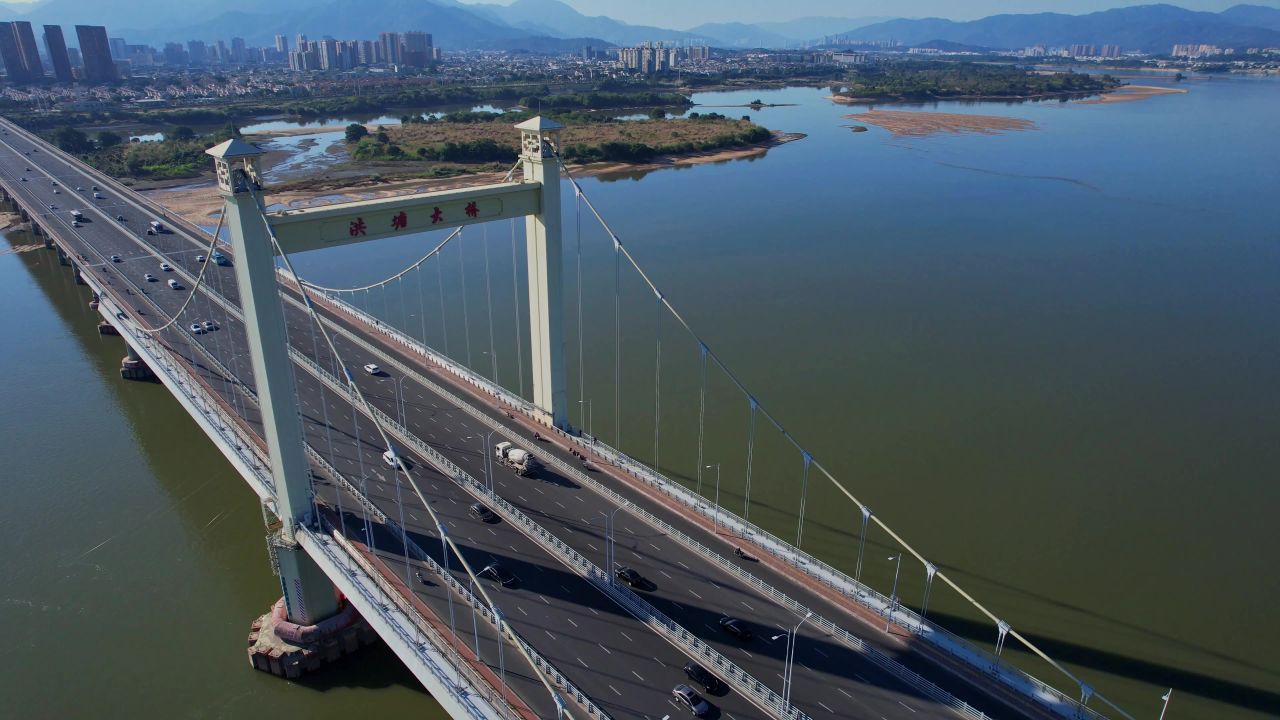 航拍福州洪塘大桥景观 1