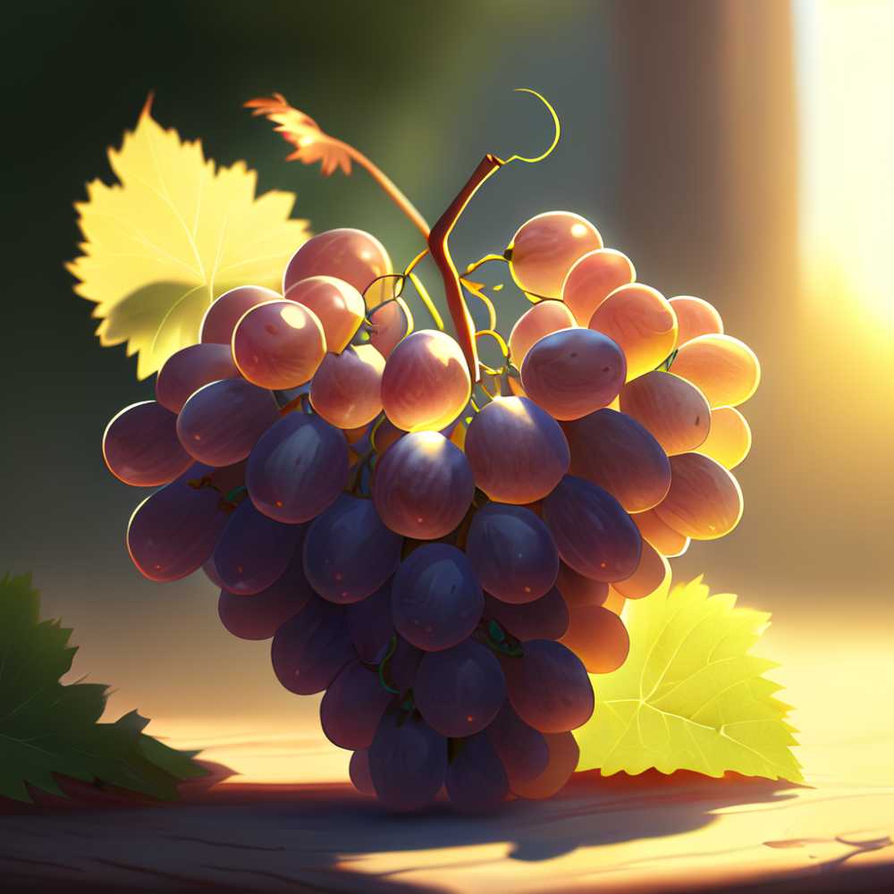 阳光下的葡萄
