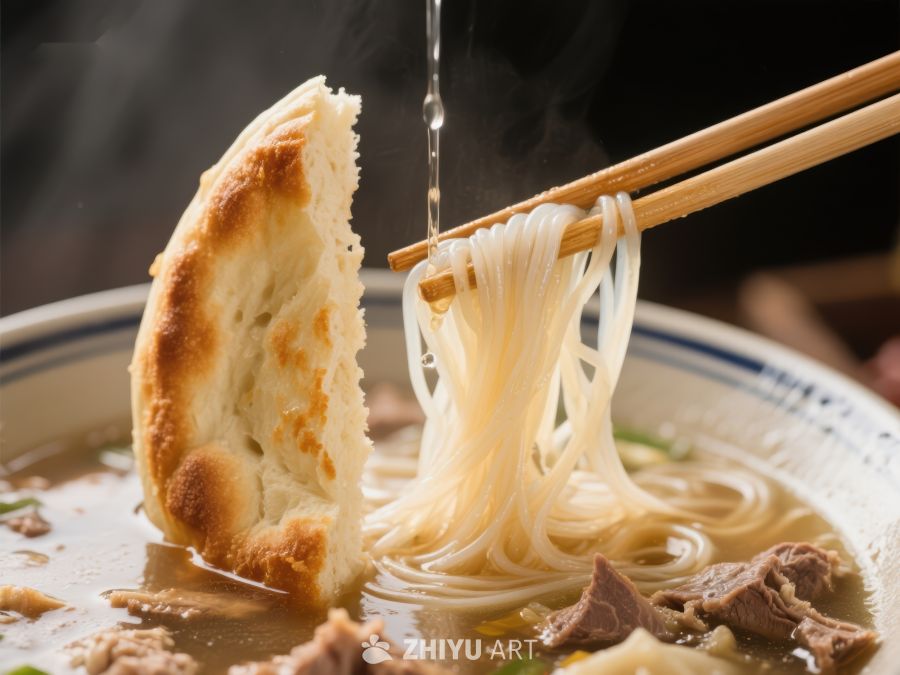 热气腾腾的面条与饼 587