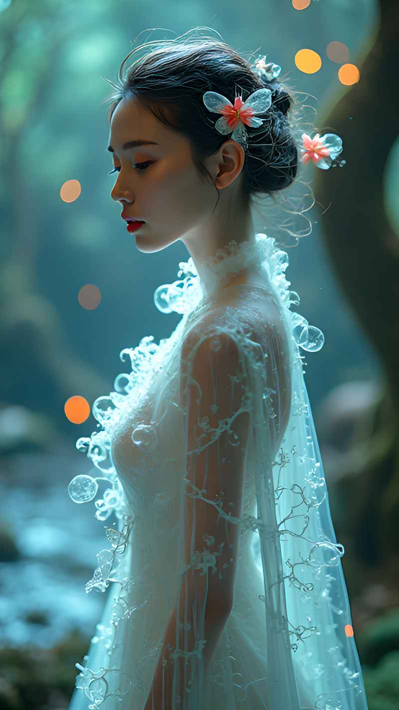 森林系好看拍摄特色美女 76