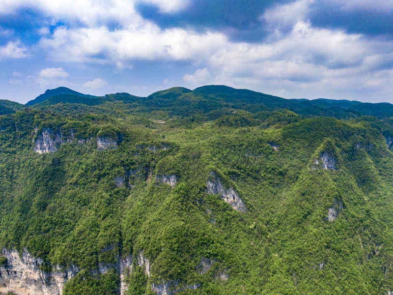 祖国壮丽山河湖南张家界山川地貌摄影图