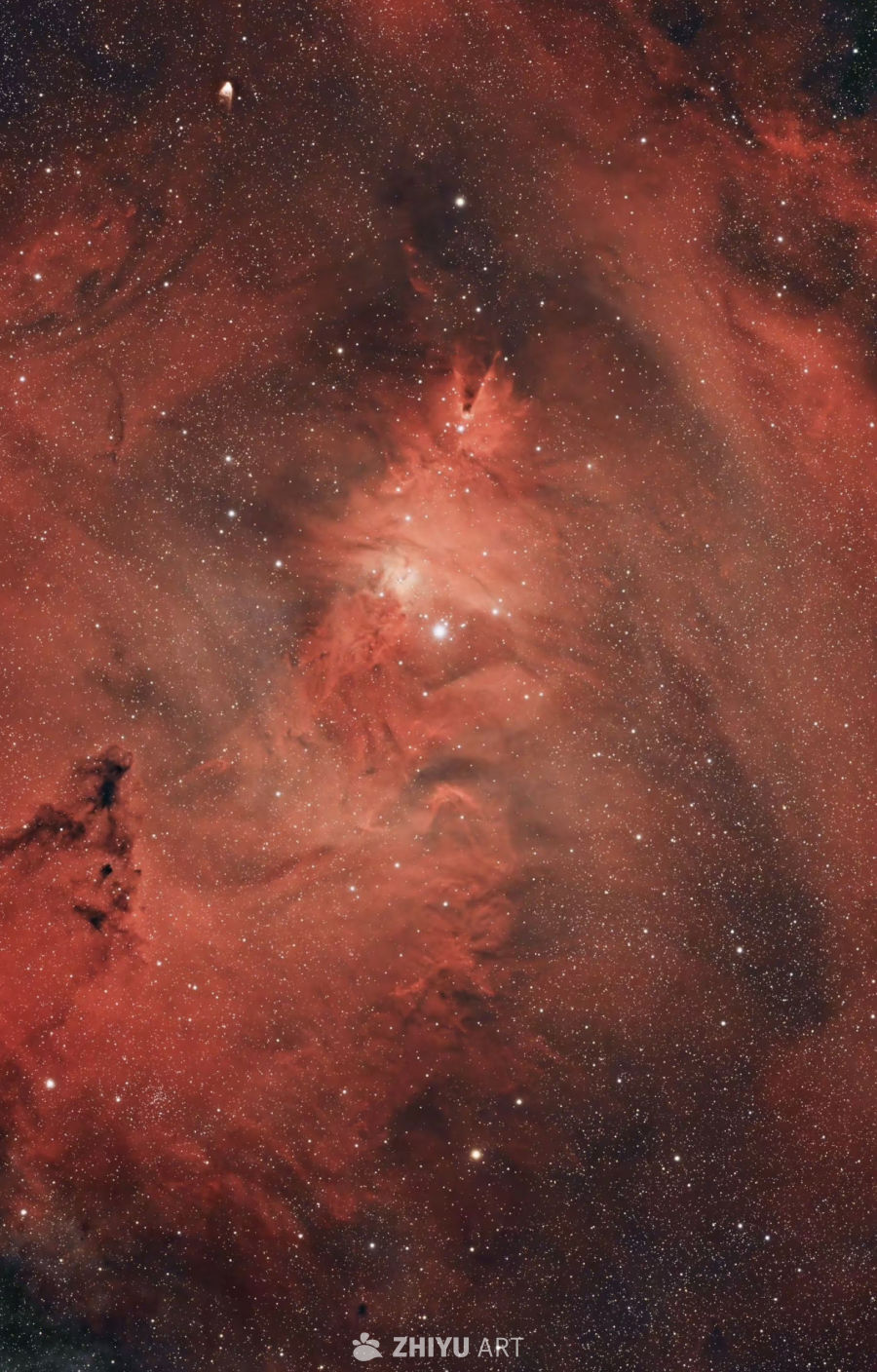 红色星云的壮丽景象