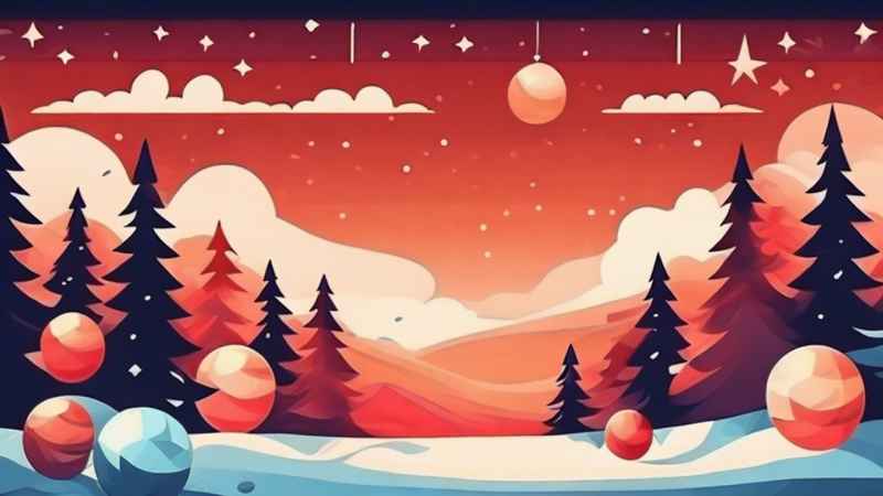 圣诞节插画背景图 143
