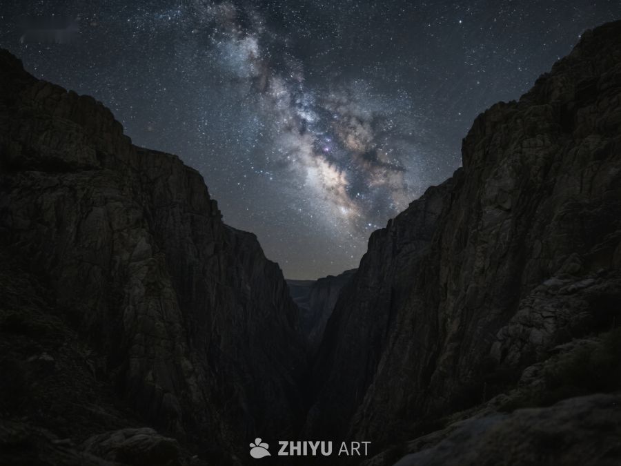 星河璀璨，峡谷夜景 145