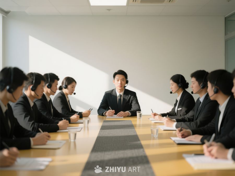会议室内的团队会议 153