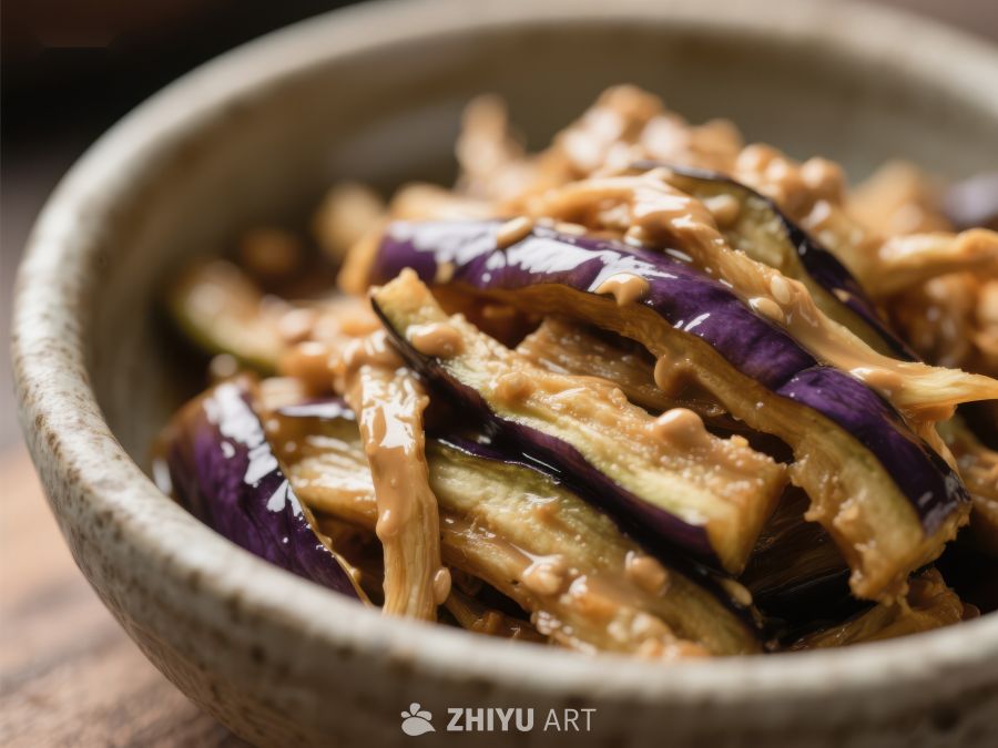 紫苏茄子拌花生酱 1845