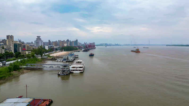 江西抚州城市风光航拍图 