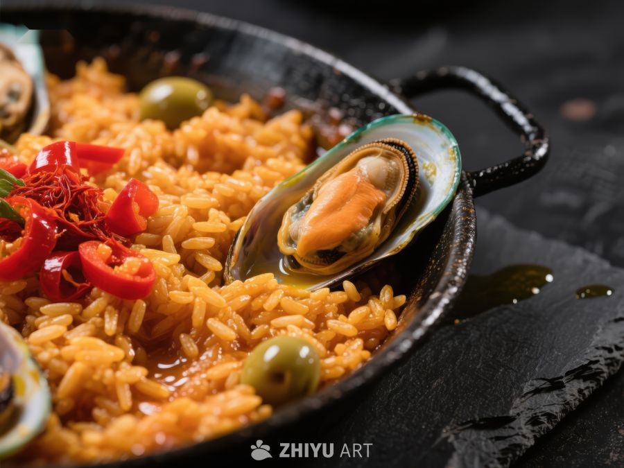 海鲜烩饭：贻贝与米饭的完美融合 280