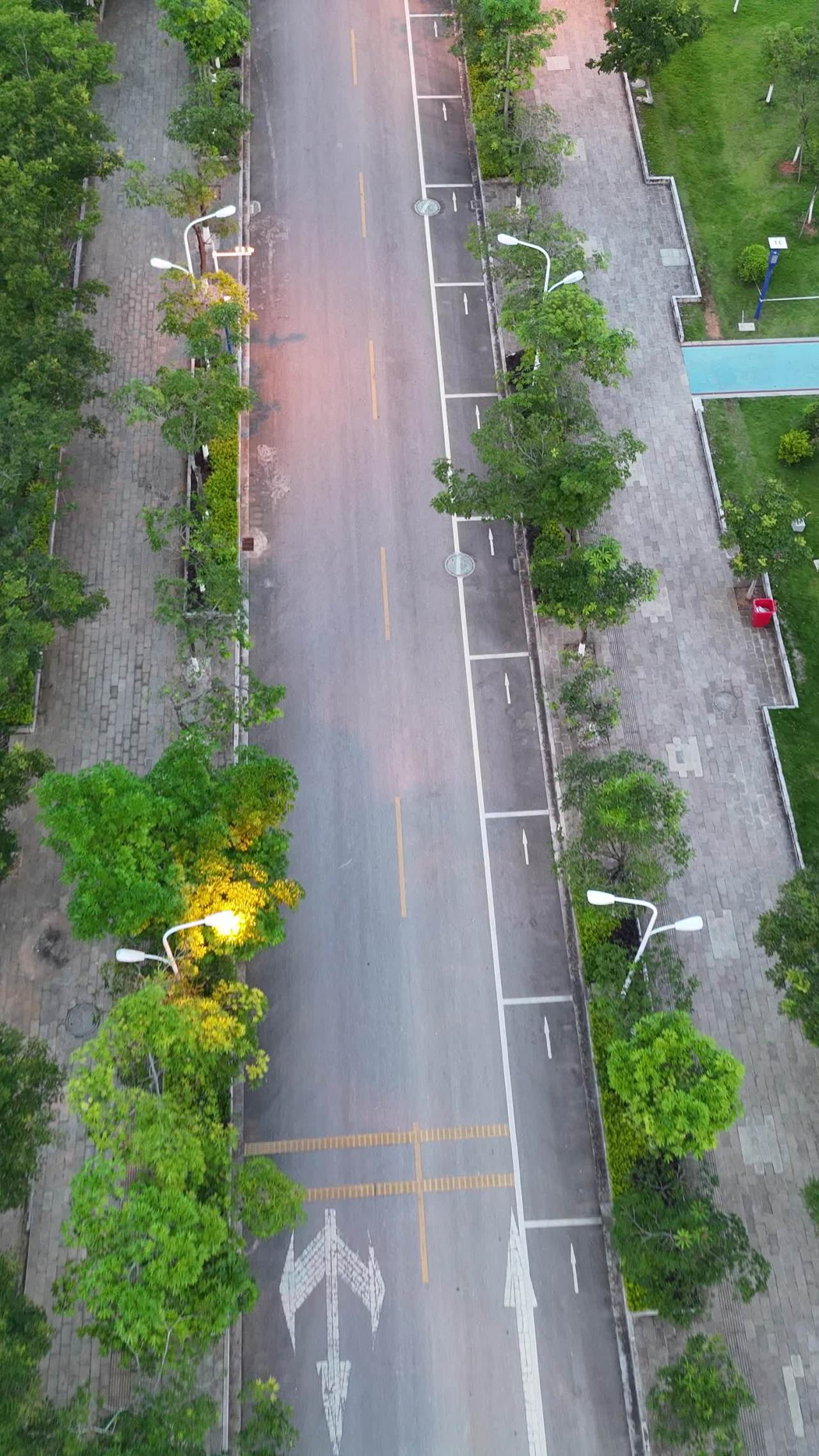 清晨静谧的街道