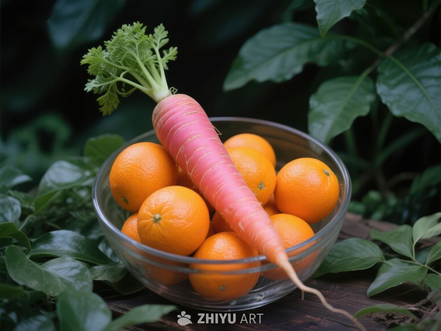 胡萝卜与橙子的自然组合 83